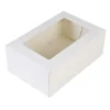 BrandNewCake Taartdoos met venster 24x16x9cm. Wit 50st* Taartdozen