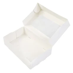 BrandNewCake Taartdoos met venster 19x12,5x5cm. Wit 3st* Taartdozen