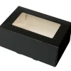 BrandNewCake Taartdoos met venster 21x14x9cm. Zwart 3st* Taartdozen