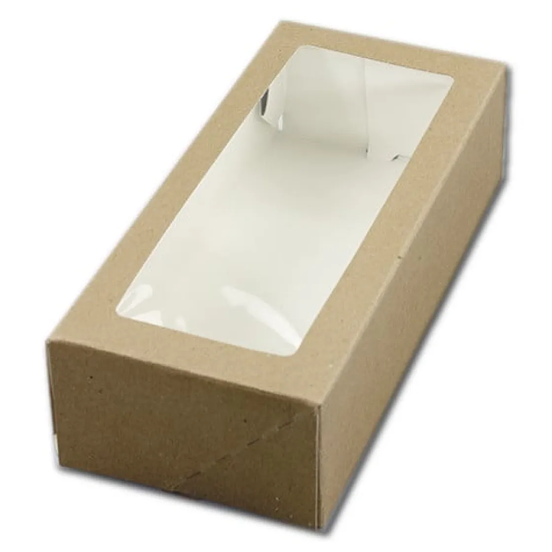 BrandNewCake Taartdoos met venster 26x12x7cm. Kraft 3st* Taartdozen