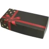 Overig Taartdoos Stol Klein 24x16x8cm. Zwart met Strik (Kerst)*** Taartdozen