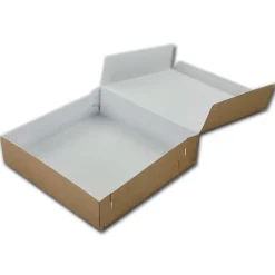 BrandNewCake Taartdoos 19x19x5cm. Kraft 50st* Taartdozen