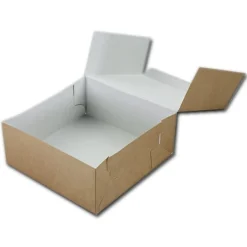 BrandNewCake Taartdoos 19x19x8cm. Kraft 3st* Taartdozen