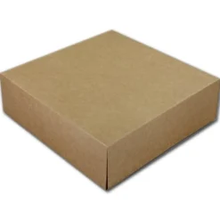 BrandNewCake Taartdoos 21x21x8cm. Kraft 50st* Taartdozen