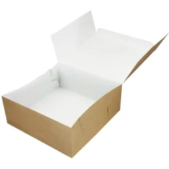 BrandNewCake Taartdoos 25x25x10cm. Kraft 3st* Taartdozen