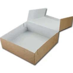 BrandNewCake Taartdoos 21x21x8cm. Kraft 3st* Taartdozen