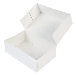 BrandNewCake Taartdoos 24x16x8cm. Wit 50st* Taartdozen