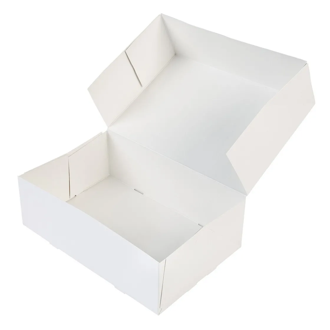 BrandNewCake Taartdoos 24x16x8cm. Wit 50st* Taartdozen