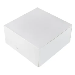 BrandNewCake Taartdoos 21x21x10cm. Wit 50st* Taartdozen