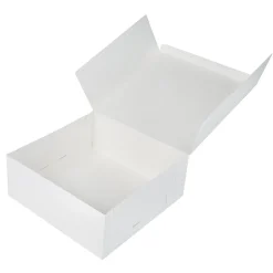 BrandNewCake Taartdoos 25x25x10cm. Wit 50st* Taartdozen