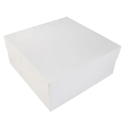 BrandNewCake Taartdoos 35x35x15cm. Wit 3st* Taartdozen