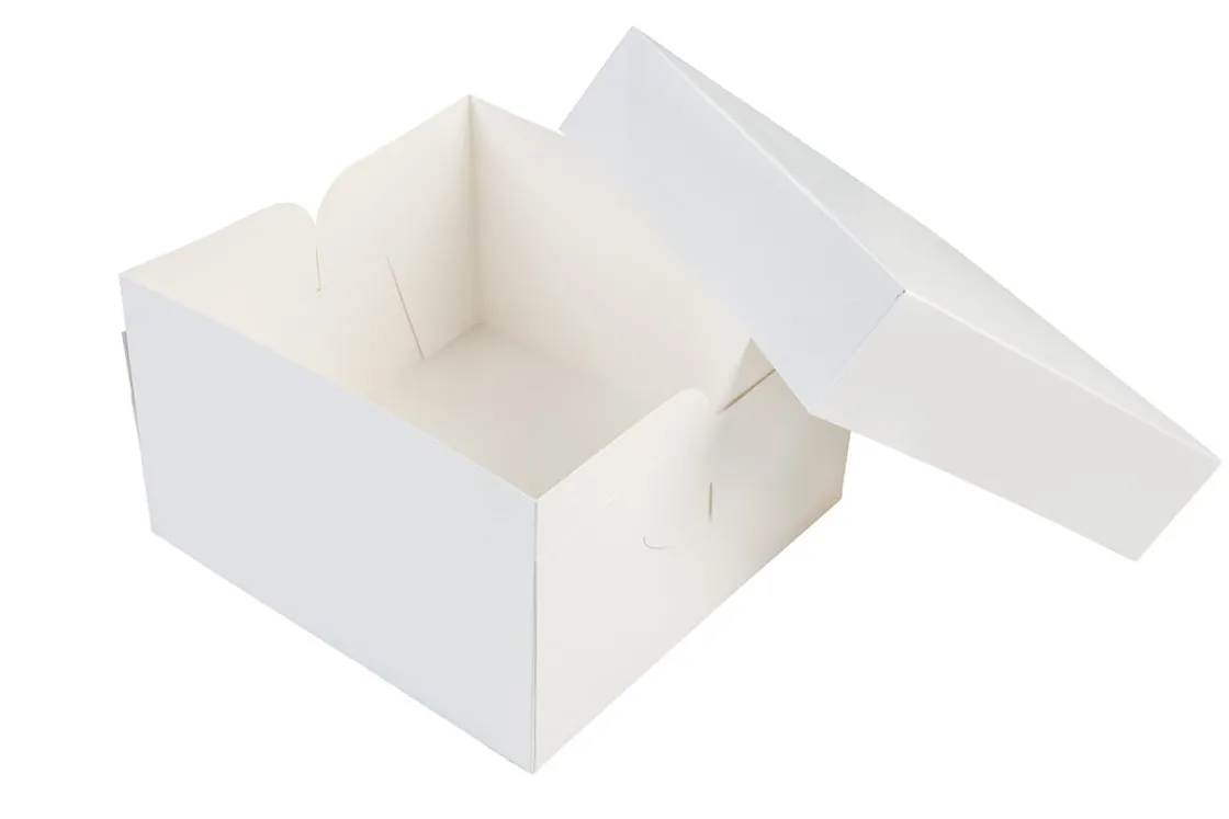 BrandNewCake Taartdoos 25x25x15cm. Wit 3st* Taartdozen