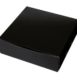 BrandNewCake Taartdoos 25x25x8cm. Zwart 50st* Taartdozen