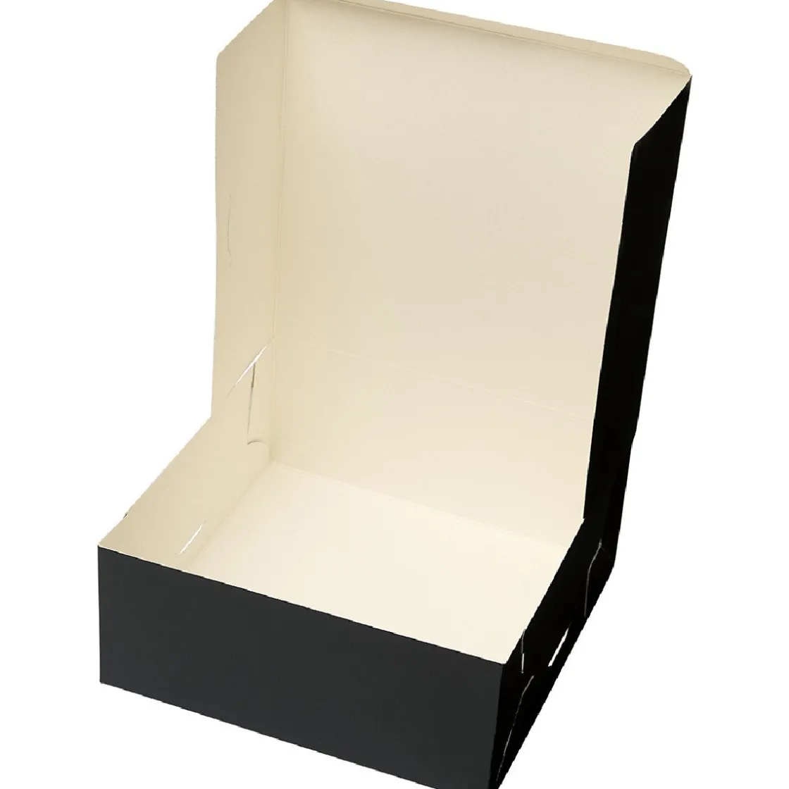 BrandNewCake Taartdoos 21x21x5cm. Zwart 50st* Taartdozen