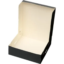 BrandNewCake Taartdoos 15x15x5cm. Zwart 50st* Taartdozen