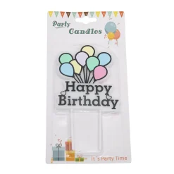 Overig Taartkaarsje Happy Birthday Ballonnen*** Kaarsjes En Vuurwerk