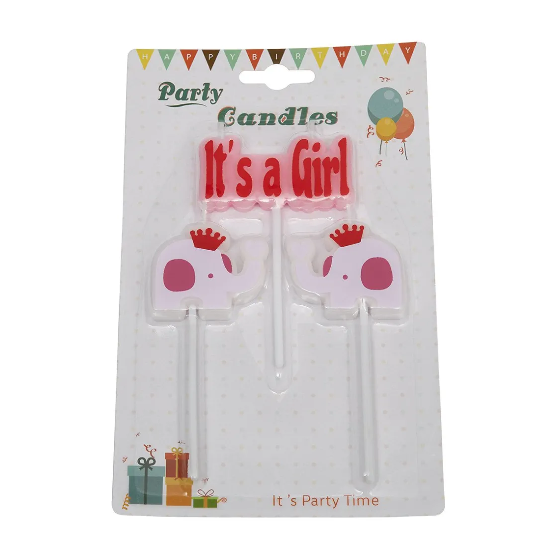 Overig Taartkaarsjes Geboorte It's a Girl*** Kaarsjes En Vuurwerk