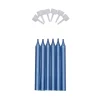 Overig Taartkaarsjes met houders Blauw 6st.*** Kaarsjes En Vuurwerk