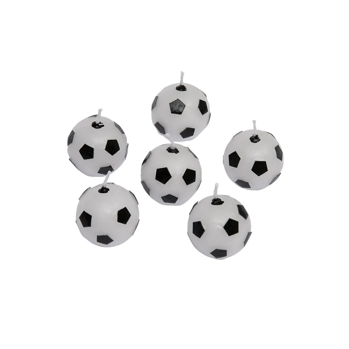 Overig Taartkaarsjes Voetbal 6st.* Kaarsjes En Vuurwerk