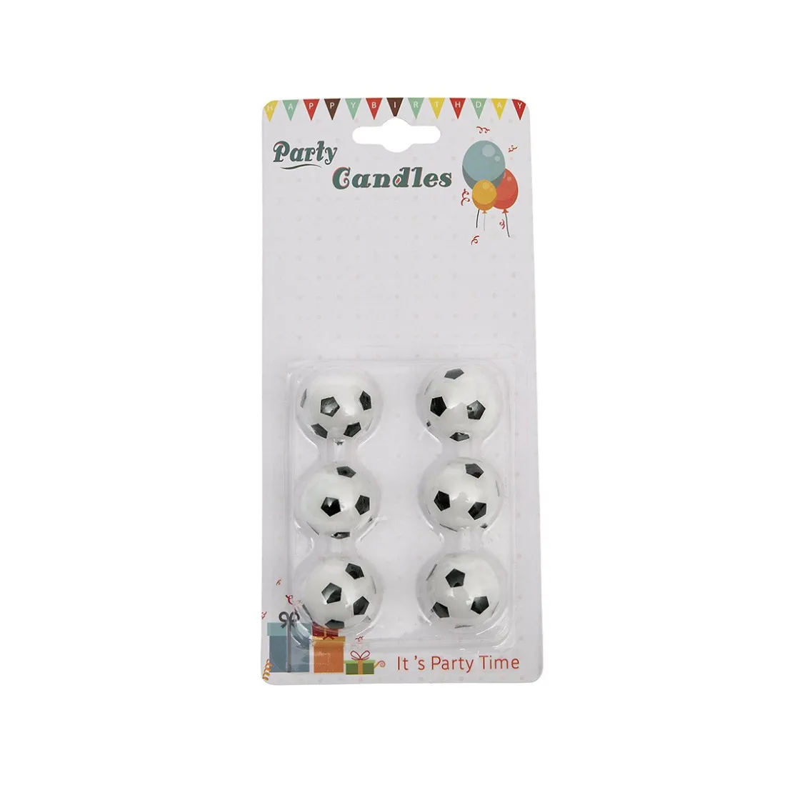 Overig Taartkaarsjes Voetbal 6st.* Kaarsjes En Vuurwerk