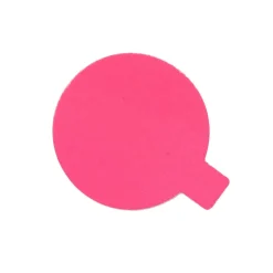 Overig Taartkarton Fuchsia/Zwart met lip Ø8 cm per stuk* Taartkartons En Randen