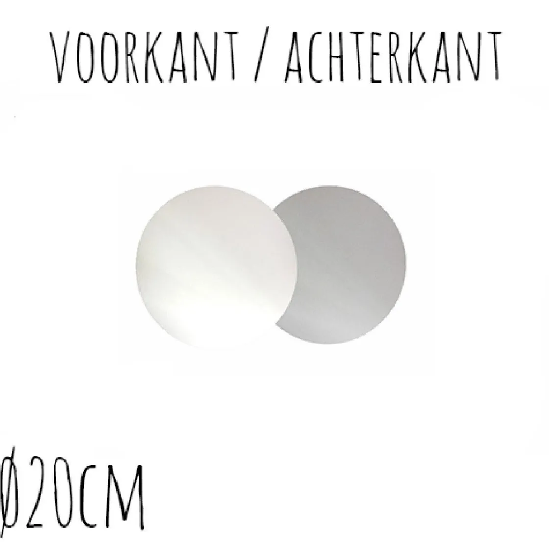 BrandNewCake Taartonderzetter Wit / Zilver Ø20cm 100st.* Taartkartons En Randen