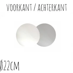 BrandNewCake Taartonderzetter Wit / Zilver Ø22cm 10st.* Taartkartons En Randen