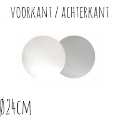 BrandNewCake Taartonderzetter Wit / Zilver Ø24cm 100st.* Taartkartons En Randen
