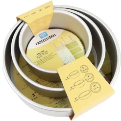 PME Taartpan Rond 5cm(h) Set/3* Ronde Bakvormen