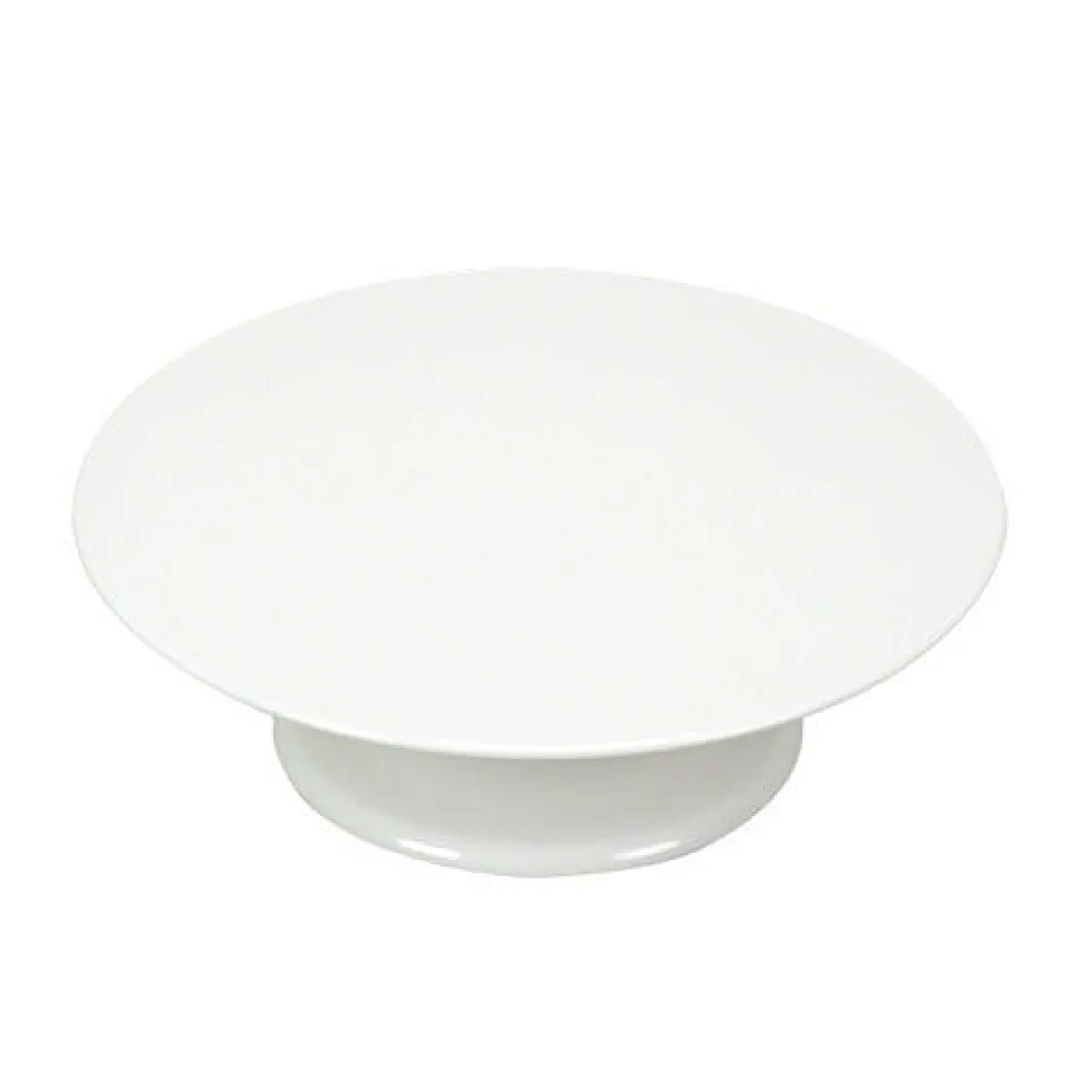 Overig Taartplateau Melamine Draaibaar Wit Ø32x10cm* Taartplateaus
