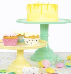 Overig Taartplateau Mint Groen Melamine Ø30x20cm* Taartplateaus