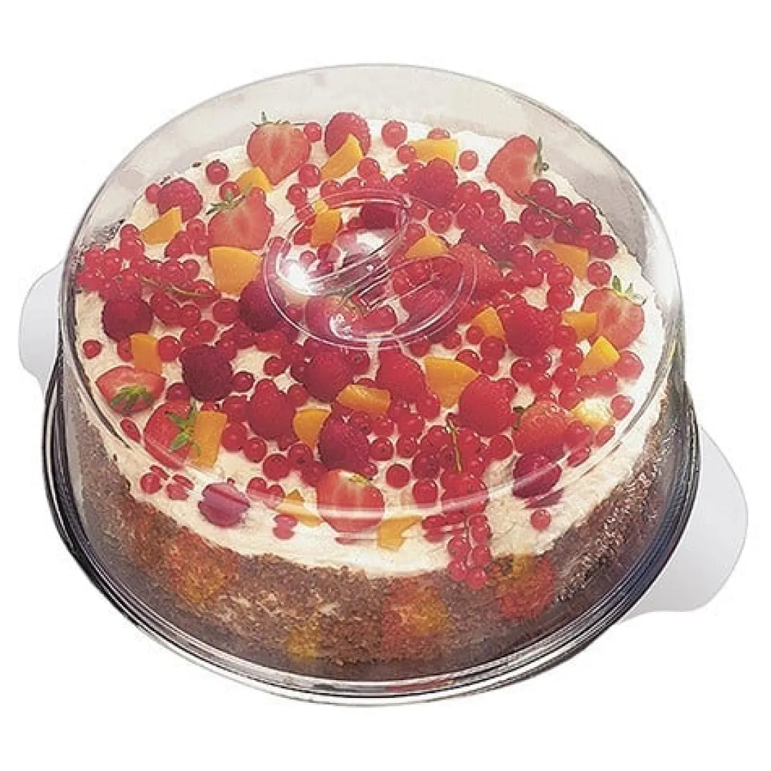 Overig Taartplateau RVS met afdekkap Ø30cm* Taartplateaus