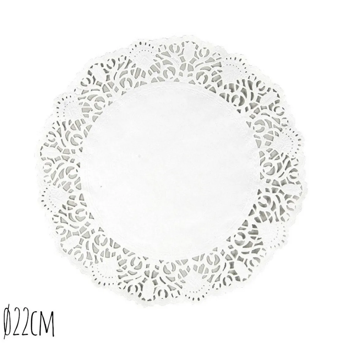 Overig Taartrand Ø22cm Wit 250 stuks* Taartkartons En Randen