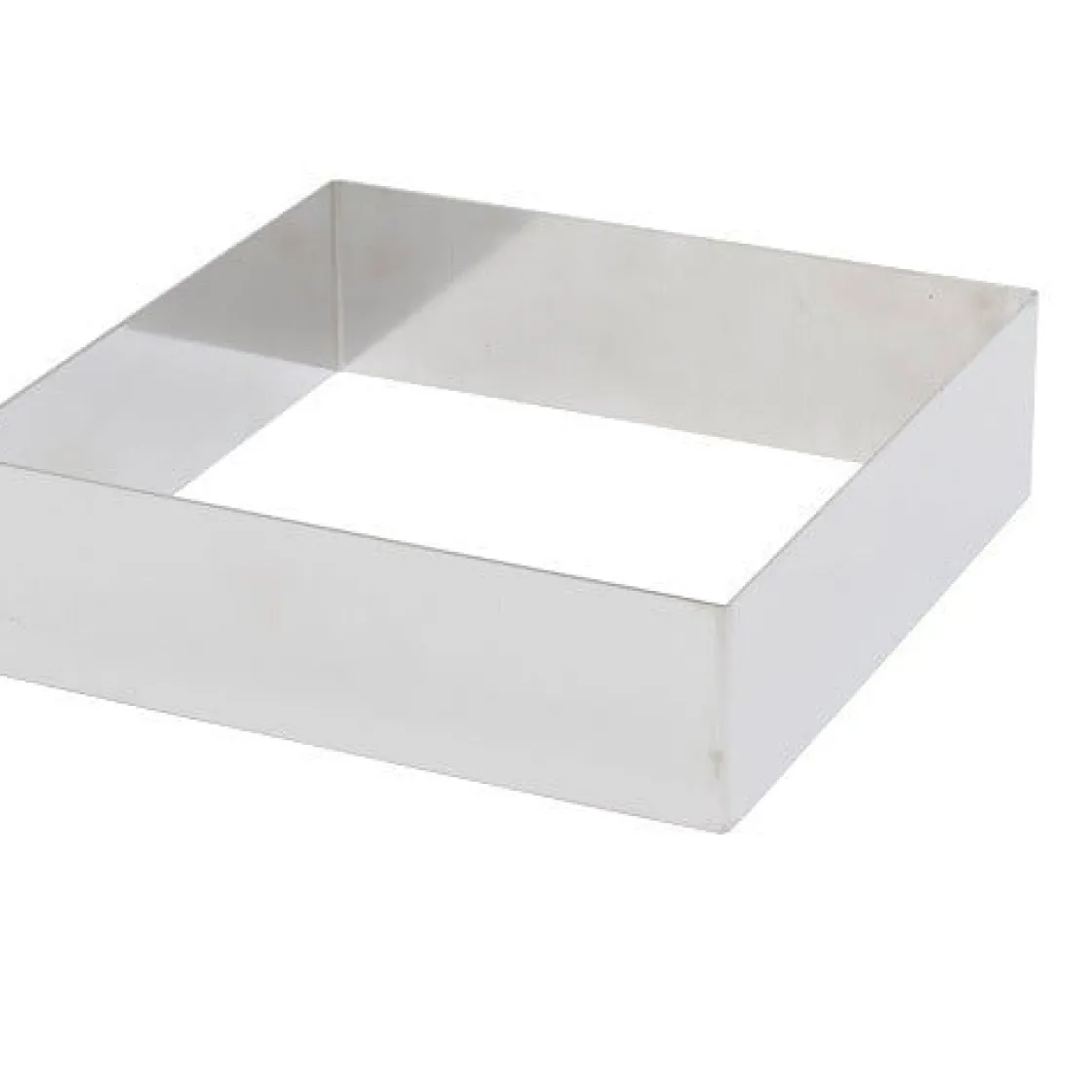Overig Taartring RVS Vierkant 20x20x5cm* Dessertringen|Vierkante Bakvormen