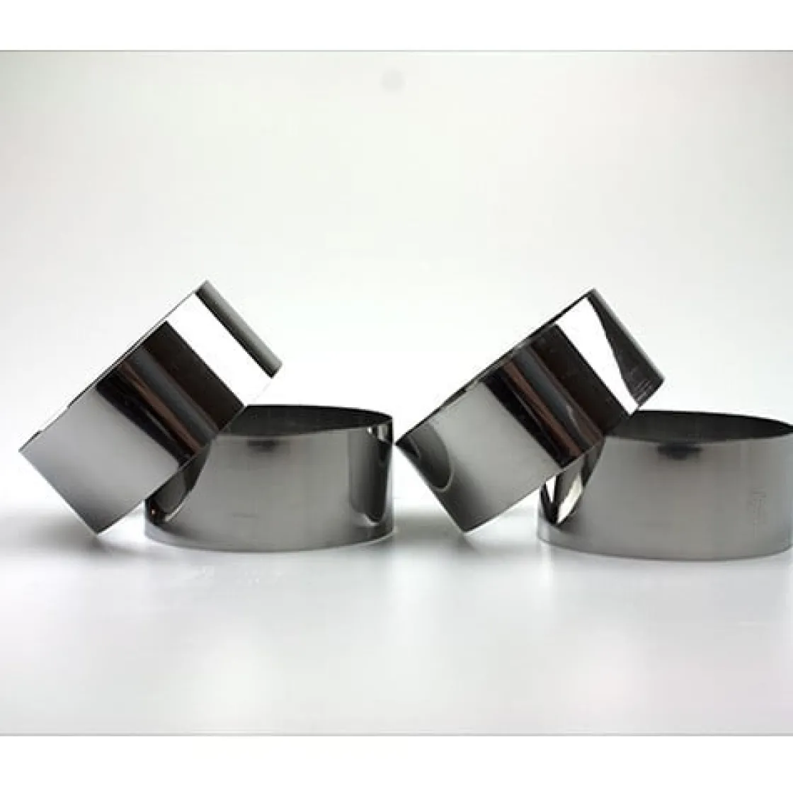 Overig Taartring Ø7,5x4,5cm (set/4)* Dessertringen|Ronde Bakvormen