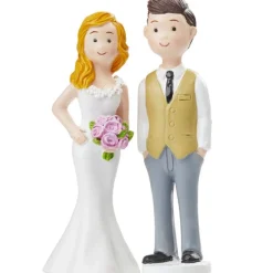 Overig Taarttopper Bruidspaar Handen in Zakken Polystone 8,5cm* Bruidsparen