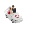 Overig Taarttopper Bruidspaar in Auto Polystone 10x5,5cm* Bruidsparen
