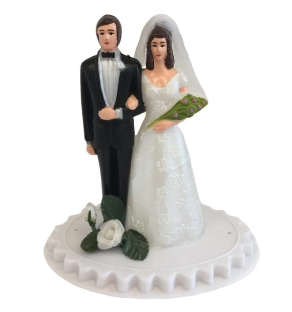 Taarttopper Bruidspaar Kunststof 13cm* Bruidsparen
