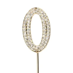 Culpitt Taarttopper Diamant Goud #0 45mm*** Prikkers En Ringen|Geboortefiguren