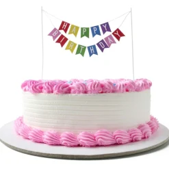 Overig Taarttopper Happy Birthday Vlaggenlijn* Prikkers En Ringen