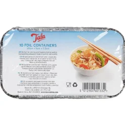 Tala Aluminium Bakvorm met Deksel 20x11x5,5cm Set/10* Taartkartons En Randen