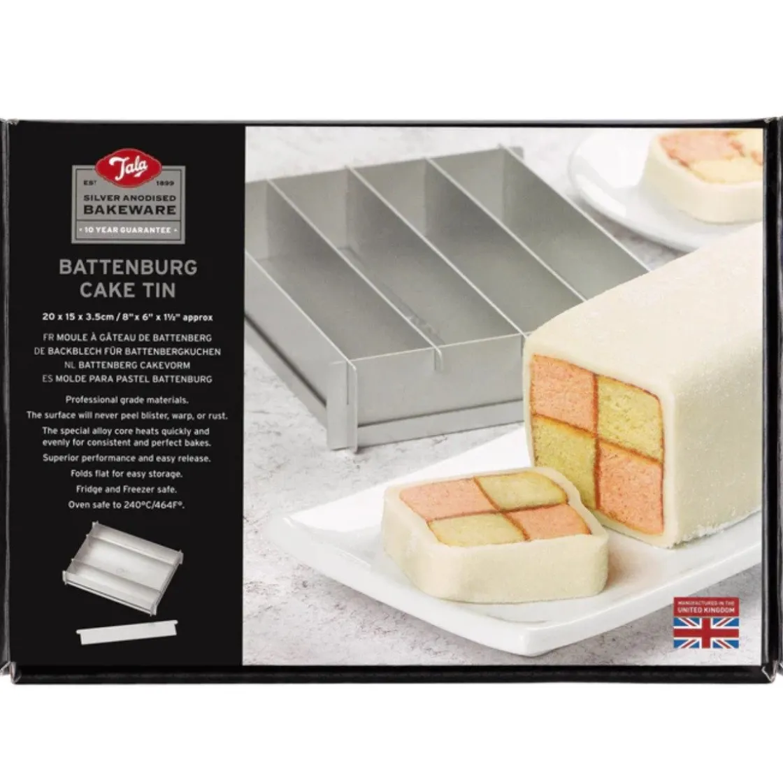 Tala Battenberg Bakvorm 20x15x3,5cm* Rechthoekige Bakvormen