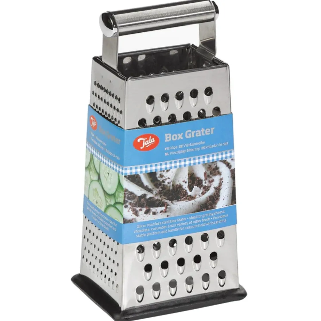Tala Blokrasp Vierzijdig RVS 23cm* Schillen En Raspen