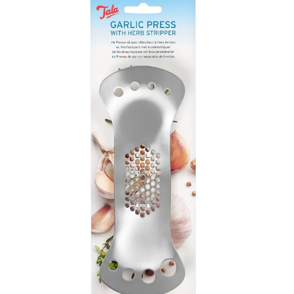 Tala Knoflookpers met Kruidenstripper* Schillen En Raspen