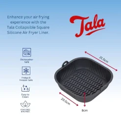 Tala Siliconen Mandje Airfryer 21x21x5,5cm* Bakhulpmiddelen