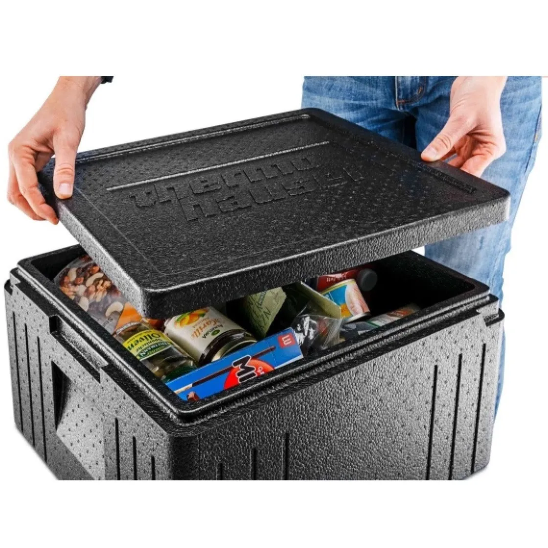 Thermohauser Thermobox Pizza Incl. Deksel Eco Line 41x41x23,5cm* Thermoboxen