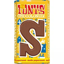 Overig Tony's Chocolonely Letterreep Melk Pepernoot - S - 180g* Snoepgoed|Chocolade Decoraties