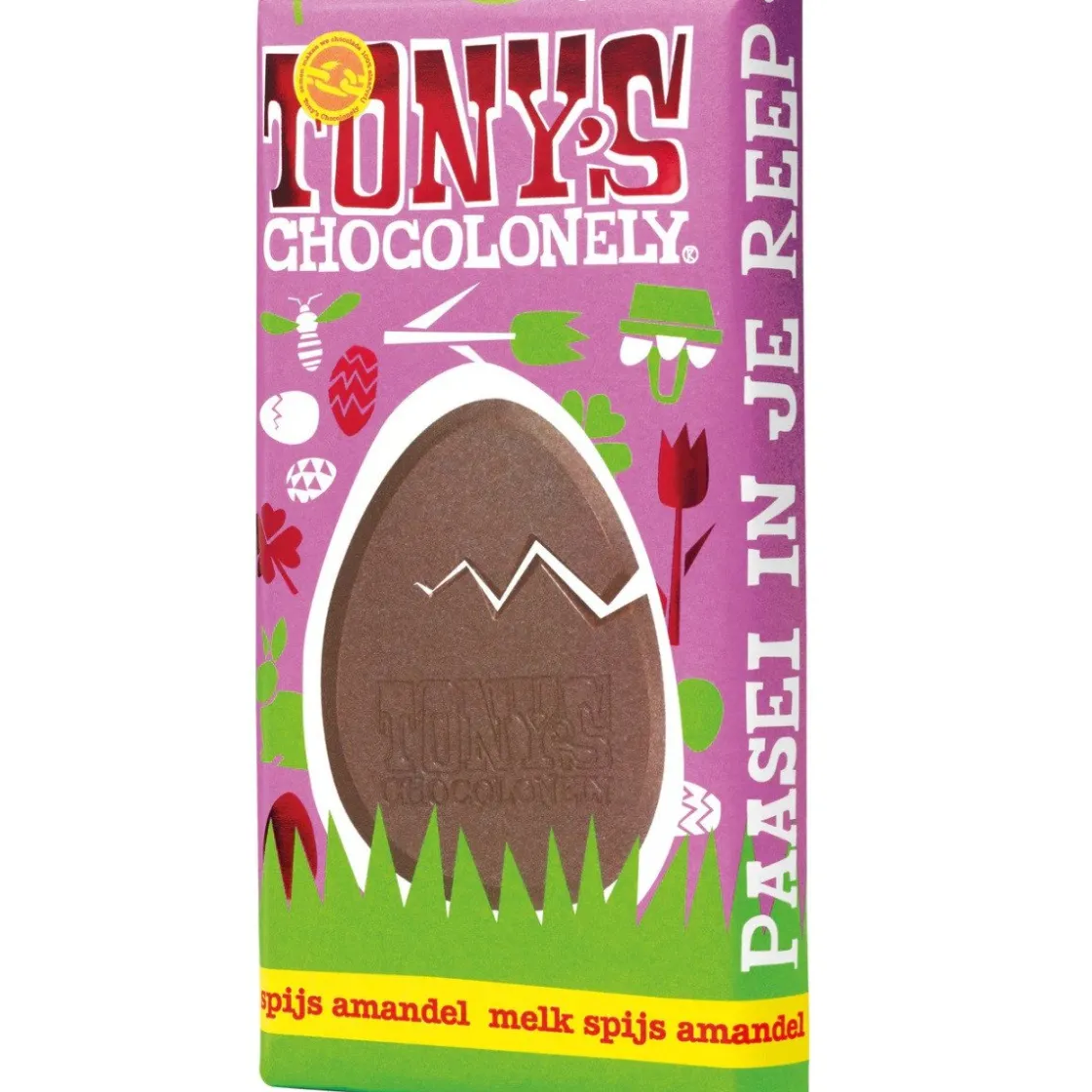 Overig Tony's Chocolonely Paasreep Melk / Spijs / Nootjes 180g* Snoepgoed|Chocolade Decoraties