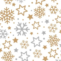 Decora Traktatiezakjes Witte Kerst 12,5x3x24(h) cm 20 stuks* Zakken