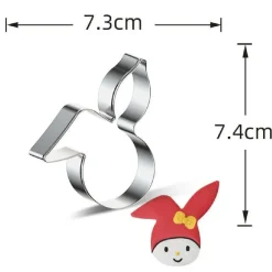 Happy Sprinkles Uitsteker RVS Konijn* Figuur Stekers